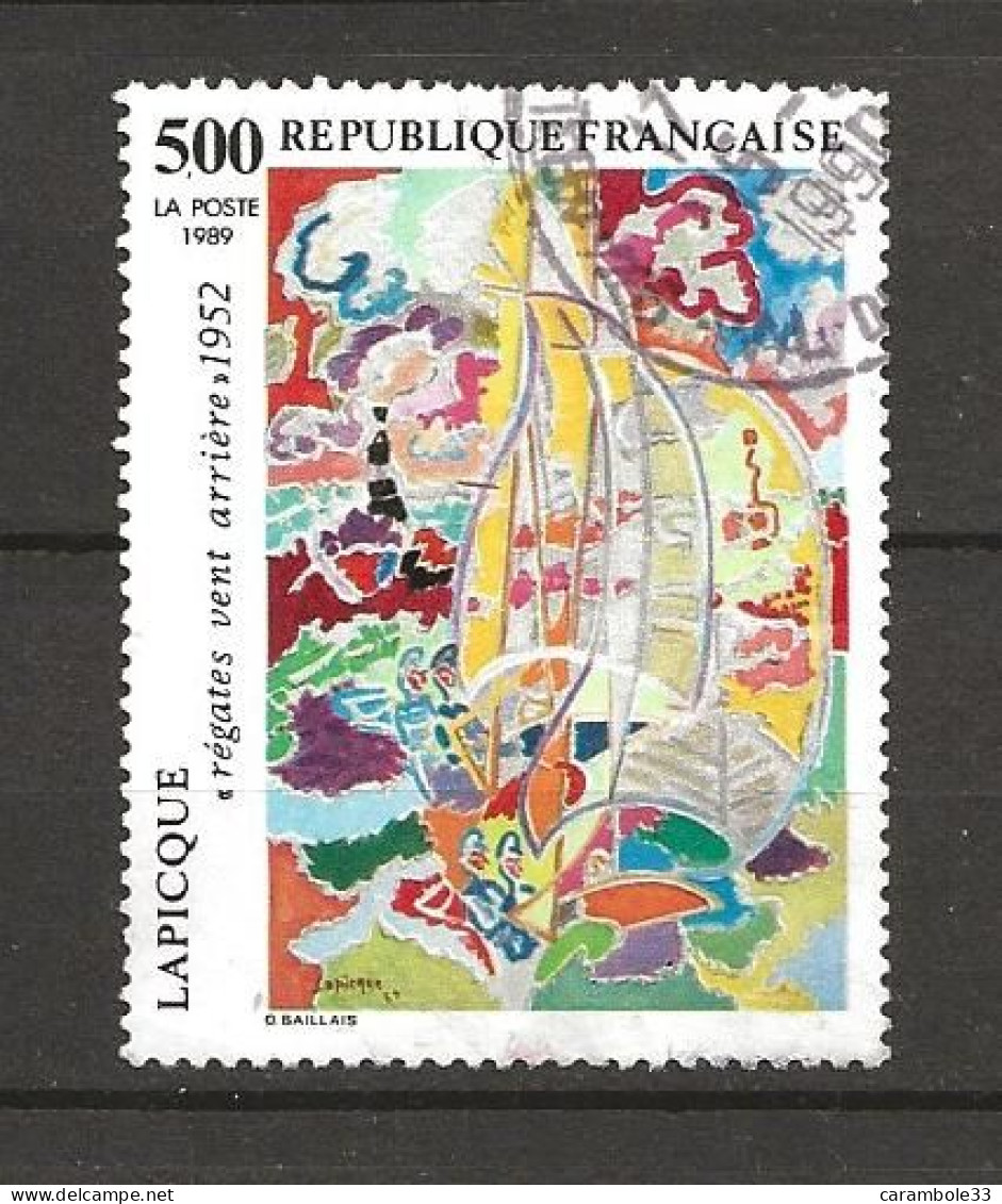 TIMBRE  FRANCE   LAPICQUE Oblitéré 1989 "regates Vent Arrière"1952   (1549) - Used Stamps