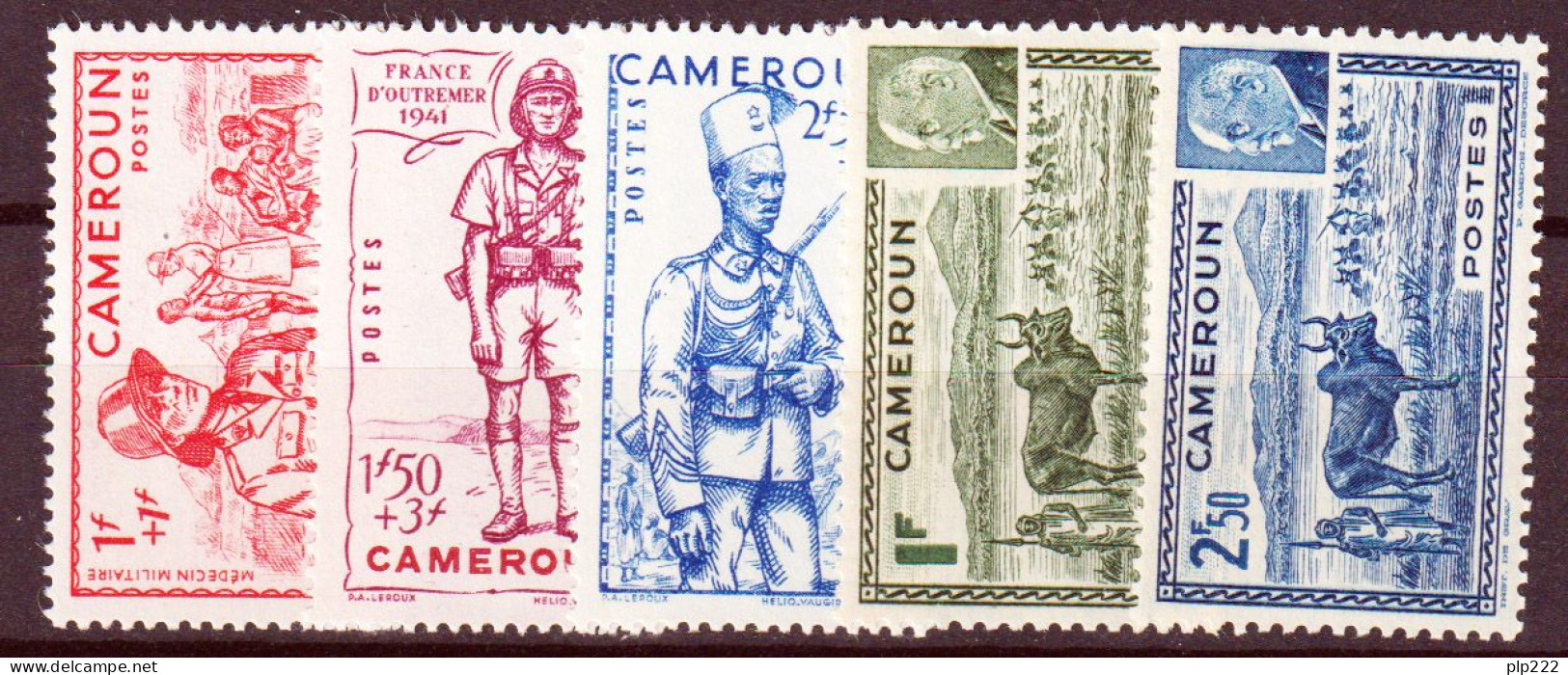 Camerun 1941 Y.T.197/201 */MH VF/ F - Unused Stamps