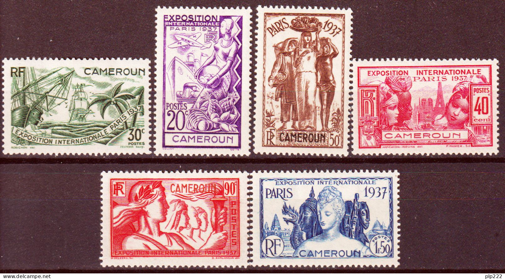 Camerun 1937 Y.T.153/58 */MH VF/ F - Nuevos