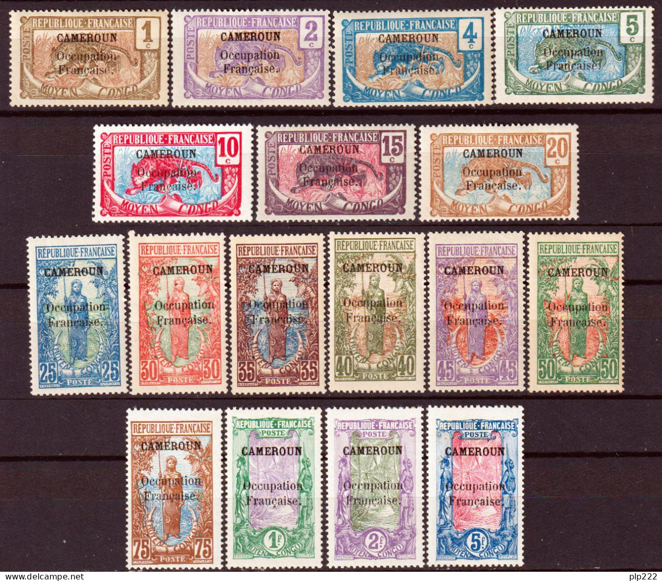 Camerun 1916 Y.T.67/83 */MH VF/ F - Unused Stamps