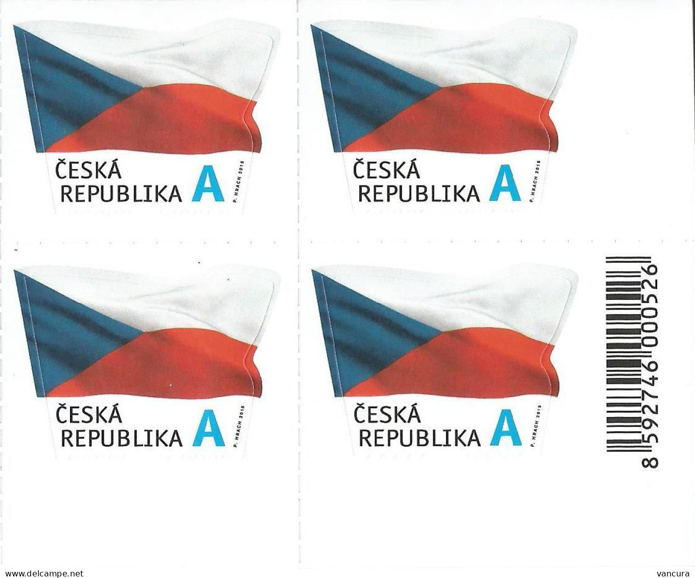 867 Czech Republic Flag 2015 - Ungebraucht