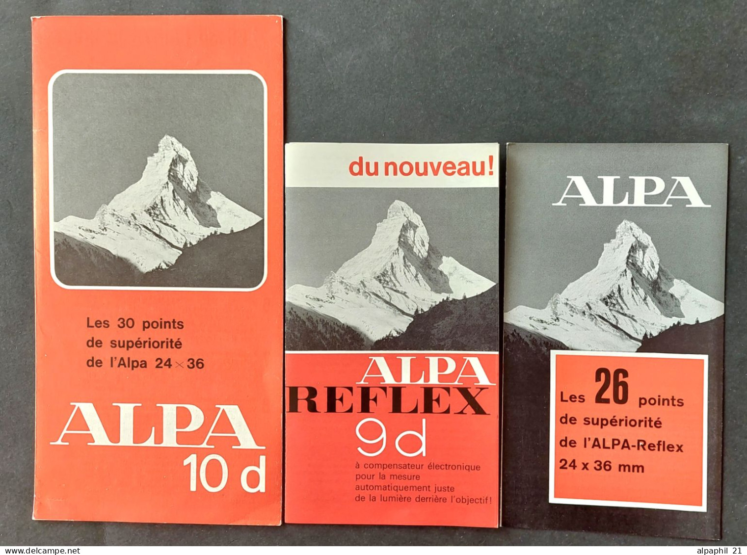 Alpa Reflex, Prospectus Of The Alpa 10 D, 9 D And Extra - Matériel & Accessoires