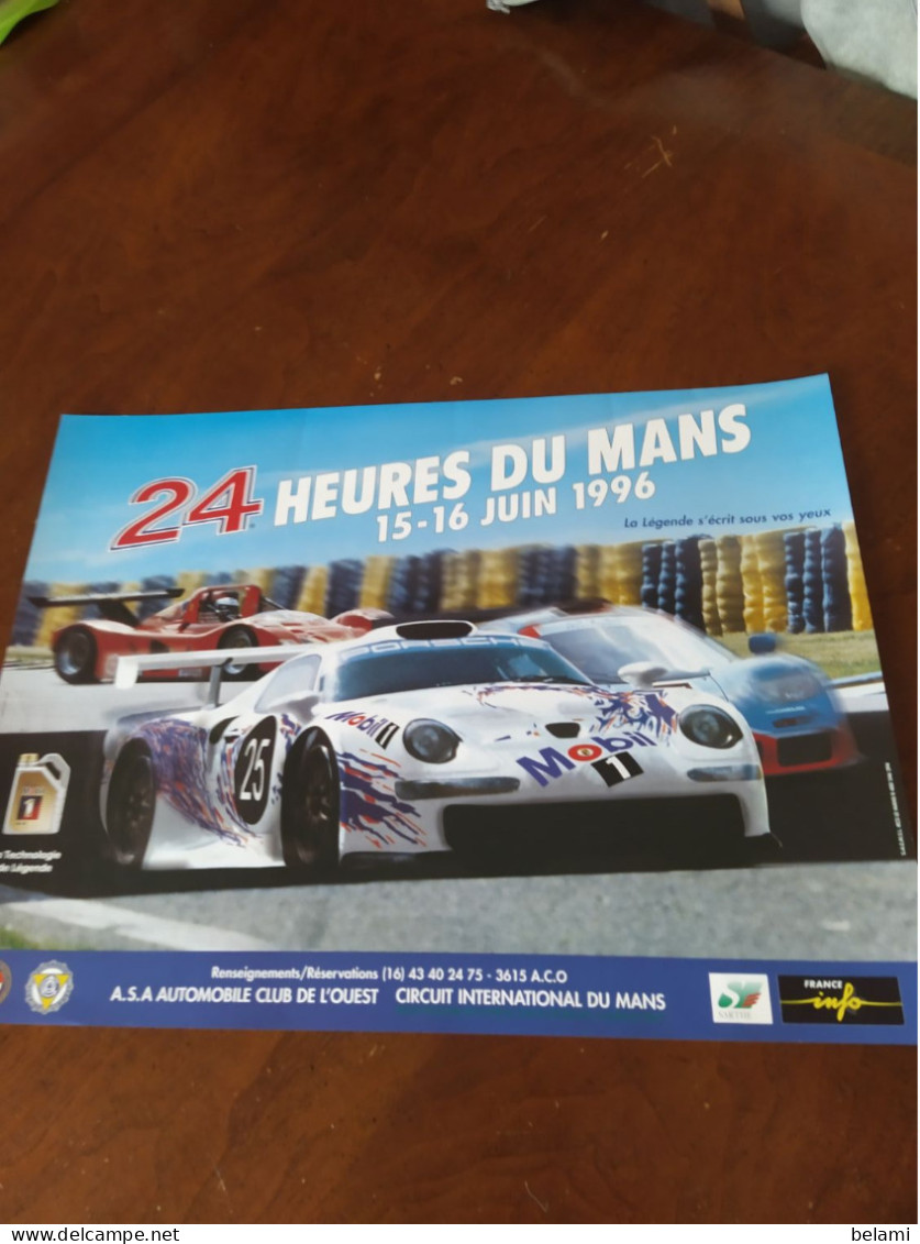 Affiche  ** 24 Heures Du Mans   ,  15 Et 16 Juin 1996  ** - Afiches