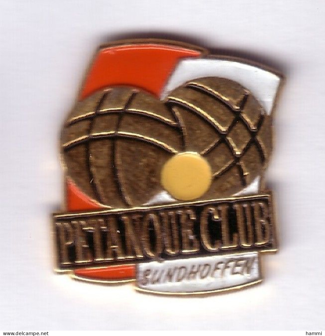 AA131 Pin's CLUB PÉTANQUE SUNDHOFFEN ALSACE Achat Immédiat - Petanca