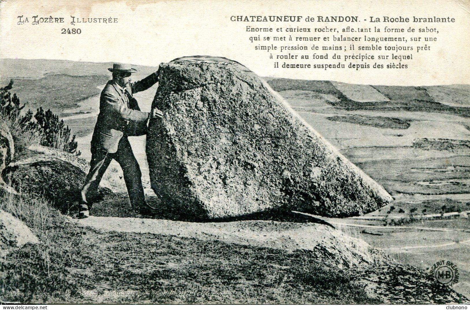 CPA - CHATEAUNEUF-DE-RANDON - LA ROCHE BRANLANTE - Chateauneuf De Randon
