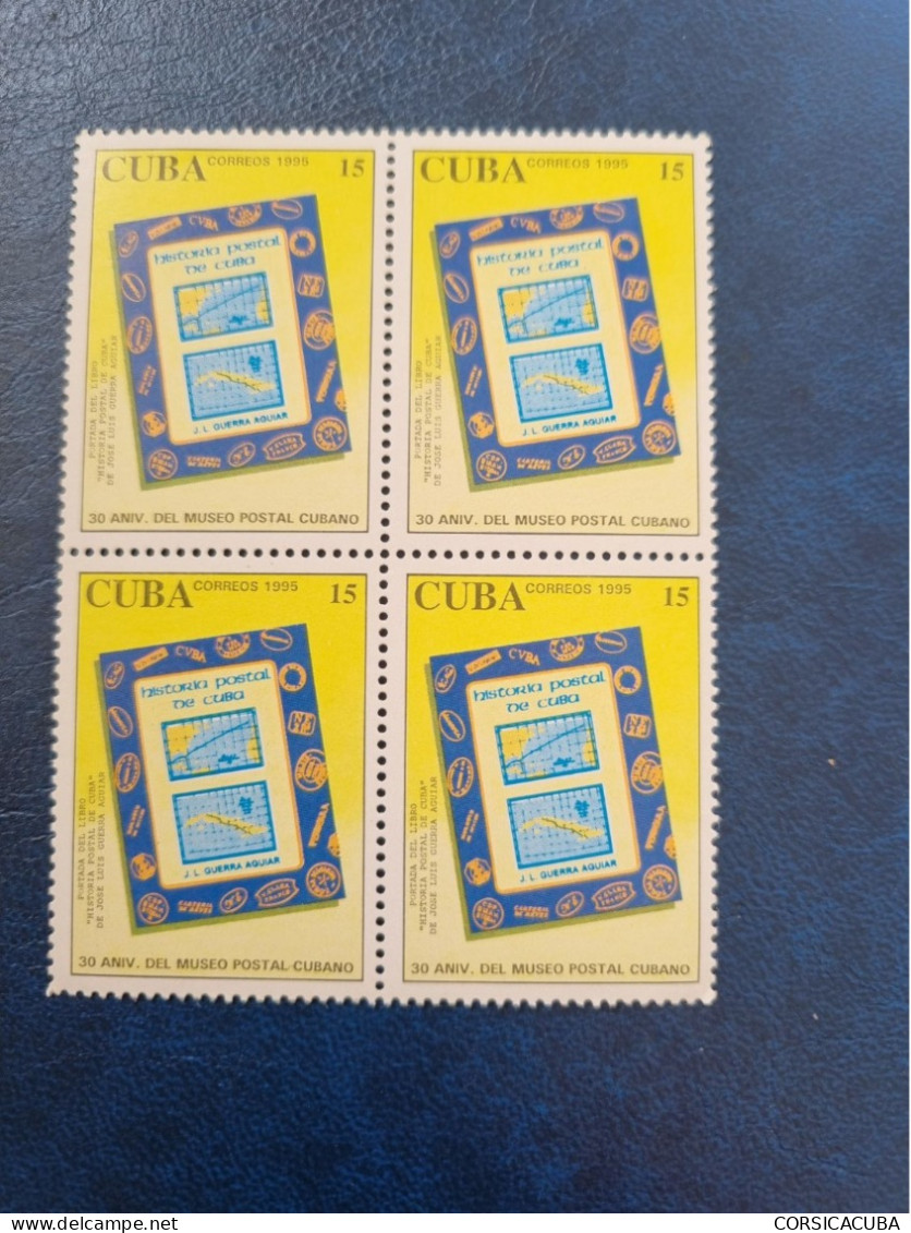CUBA  NEUF  1995   MUSEO  POSTAL  CUBANO  //  PARFAIT  ETAT  //  1er  CHOIX  // Bloc De 4 - Nuevos