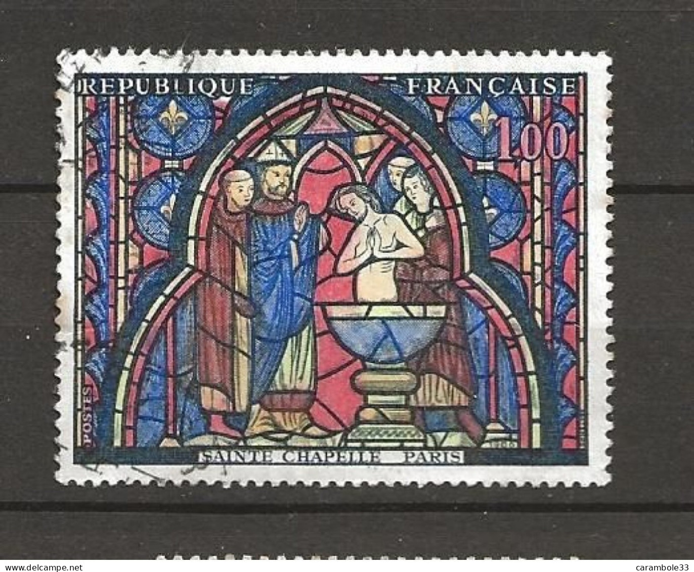 TIMBRE  FRANCE SAINTE CHAPELLE  PARIS   Oblitéré 1986  (1552) - Used Stamps