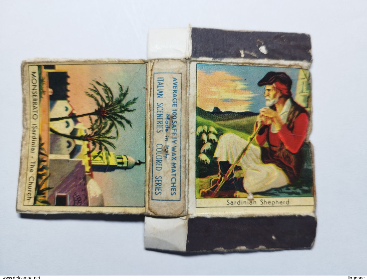 Boite D'allumettes MONSERRATO (sardinia) The Church - Sardinian Shepherd - Matchboxes