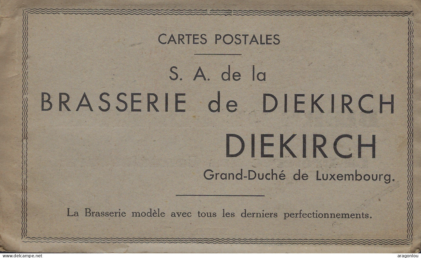 Luxembourg - Luxemburg - S.A. De La BRASSERIE De DIEKIECH - Cartes Postales - Cervezas