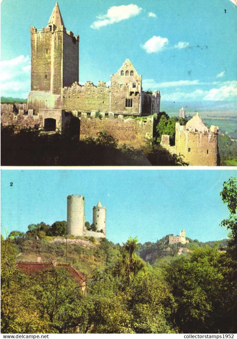 BAD KOESEN, MULTIPLE VIEWS, CASTLE, TOWER, GERMANY, POSTCARD - Bad Koesen