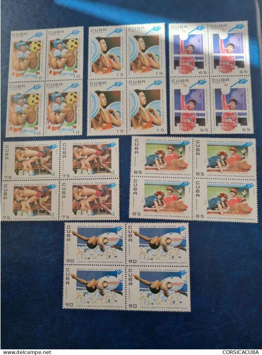 CUBA  NEUF  1995   JUEGOS  PANAMERICANOS  MAR DEL  PLATO  //  PARFAIT  ETAT  //  1er  CHOIX  // Bloc De 4 - Nuovi