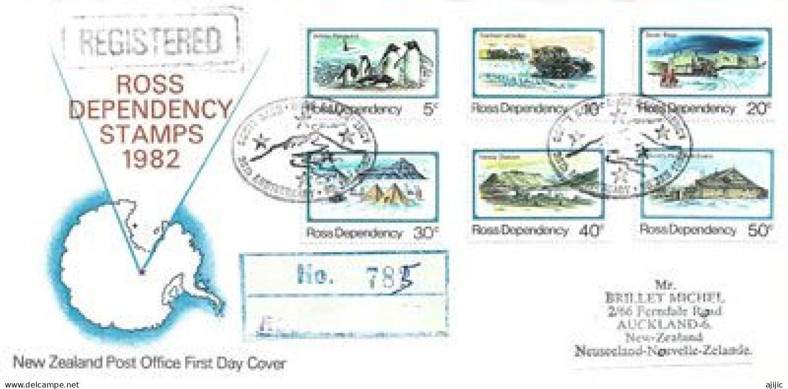 Lettre Base Scott (Antarctique) Oblitération VOLCAN EREBUS  (3,794 Metres) Ross Island (RARE) - Vulcani