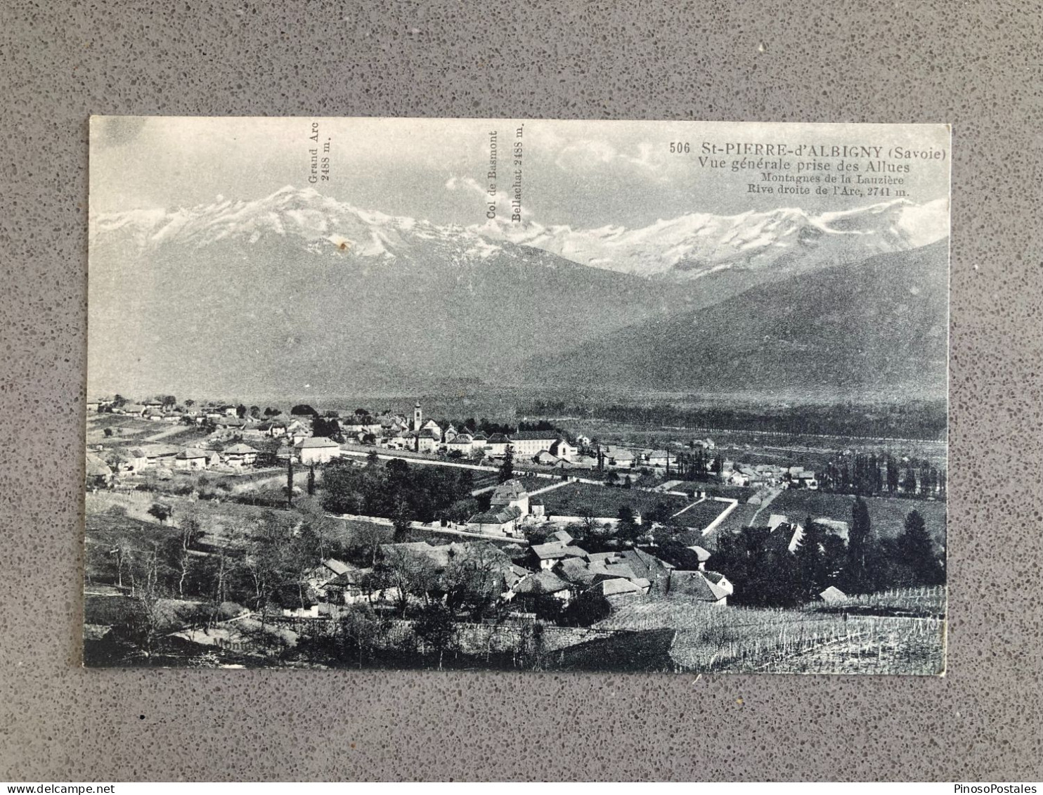 St-Pierre-D'Albigny (Savoie) Vue Generale Prise Des Allues Carte Postale Postcard - Saint Pierre D'Albigny