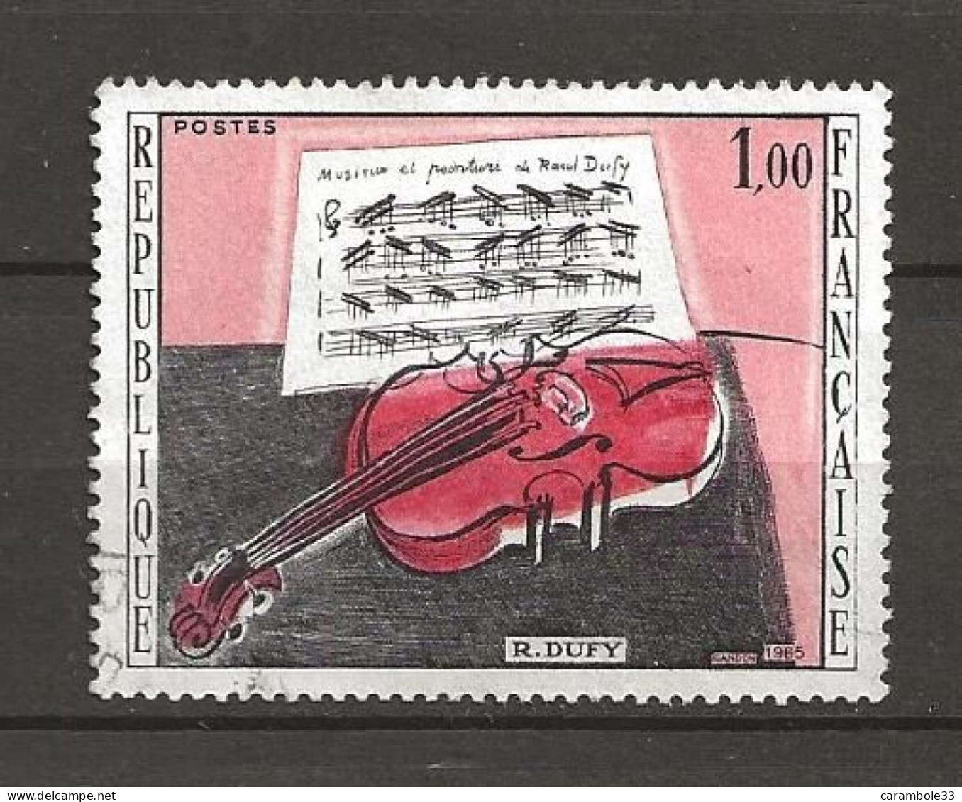 TIMBRE  FRANCE R. DUFY  Oblitéré 1985  (1554) - Usados