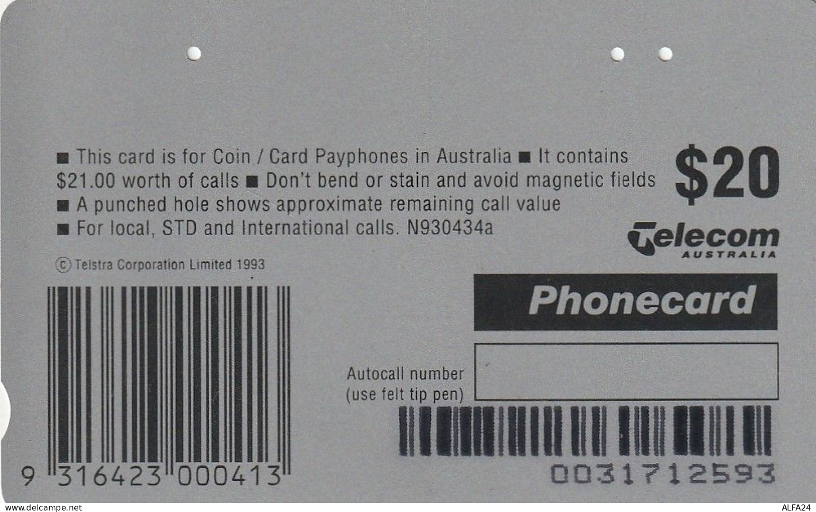 PHONE CARD AUSTRALIA  (CZ489 - Australia