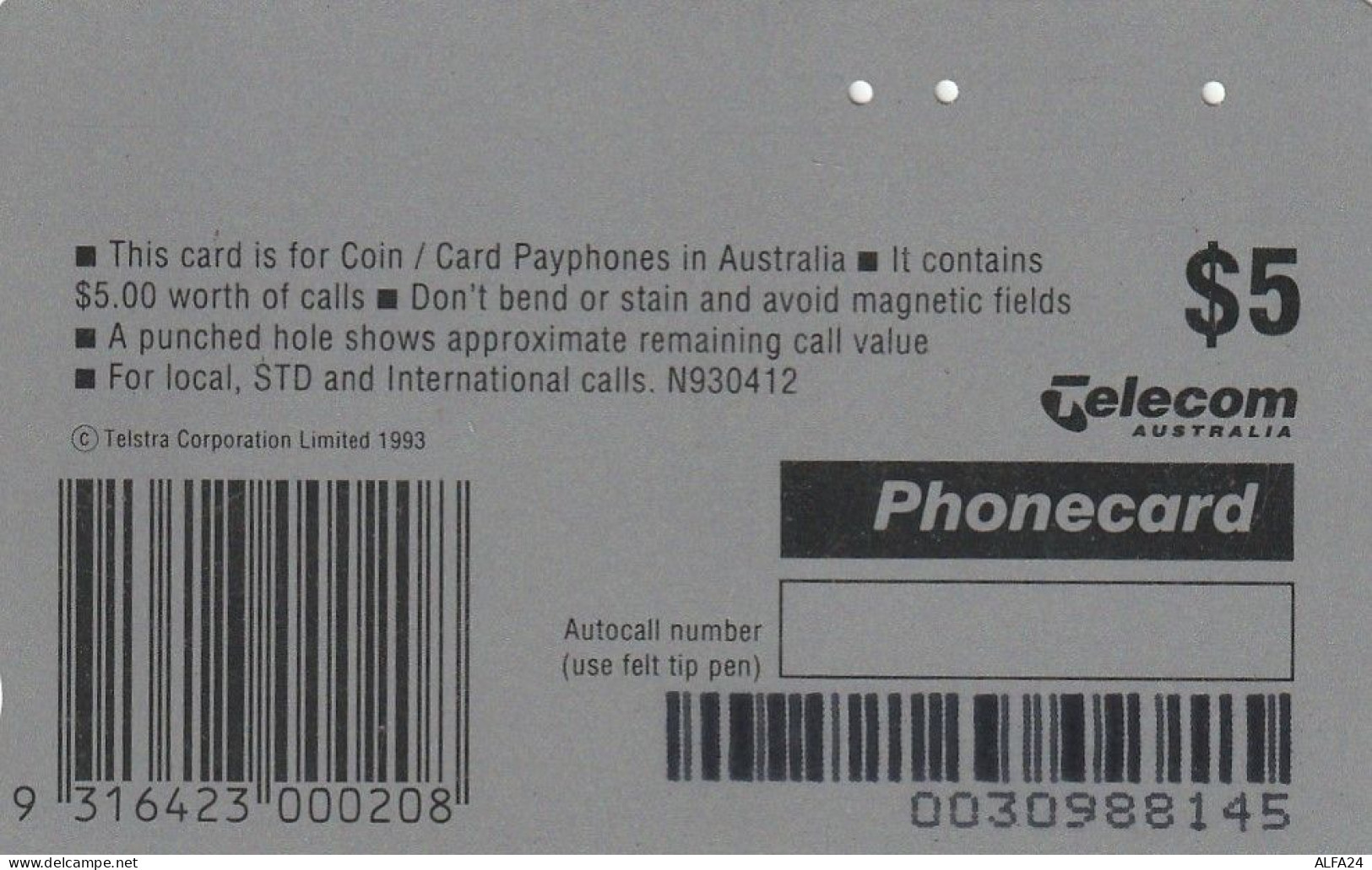 PHONE CARD AUSTRALIA  (CZ485 - Australie