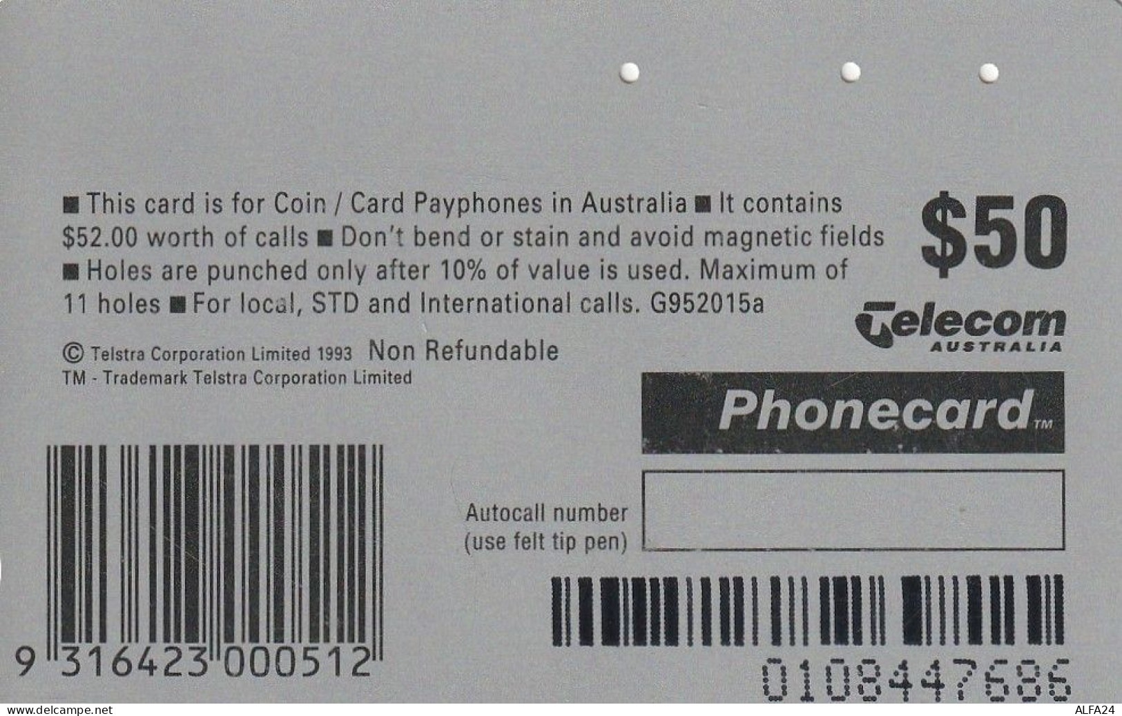 PHONE CARD AUSTRALIA  (CZ493 - Australie