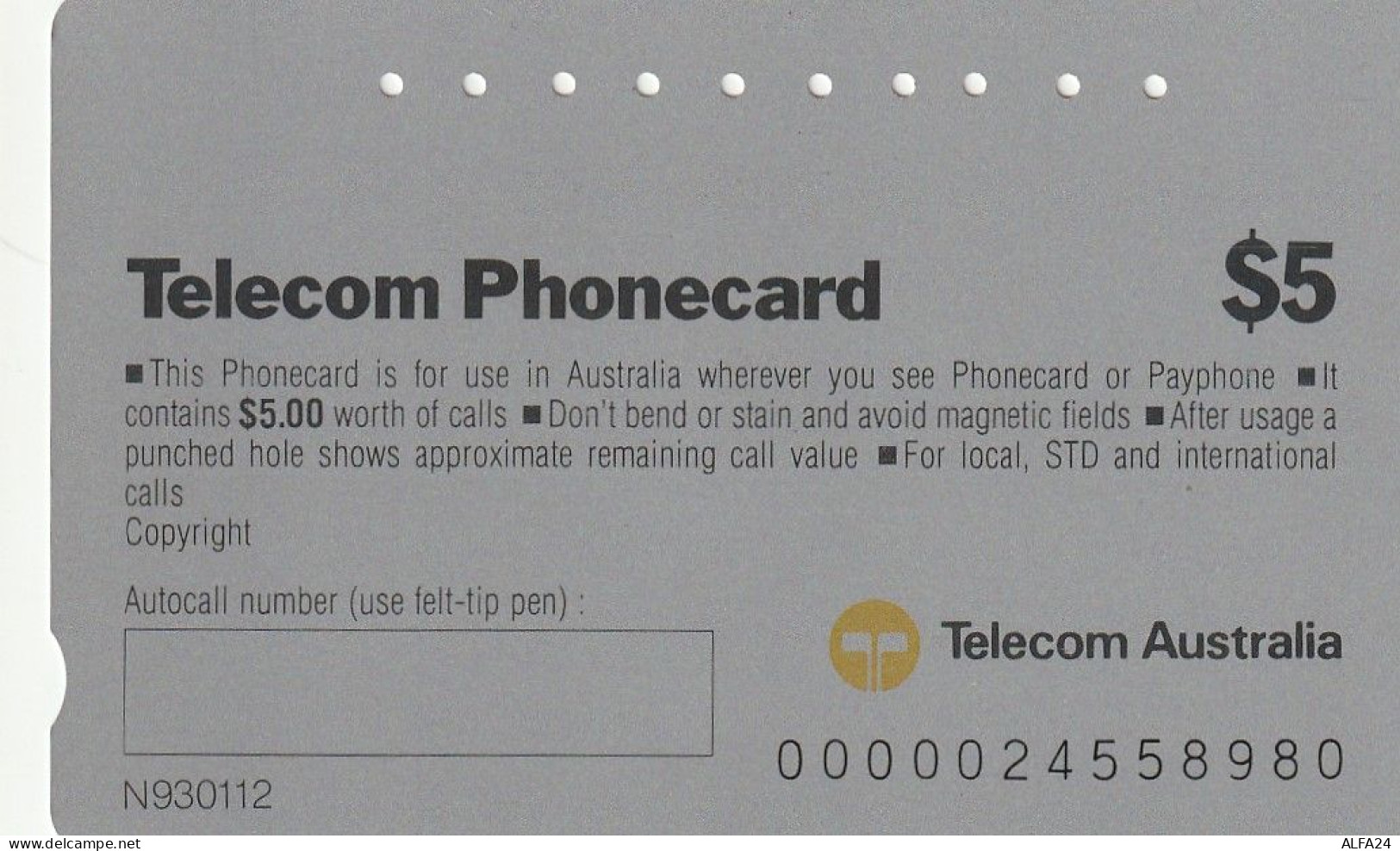 PHONE CARD AUSTRALIA  (CZ483 - Australien
