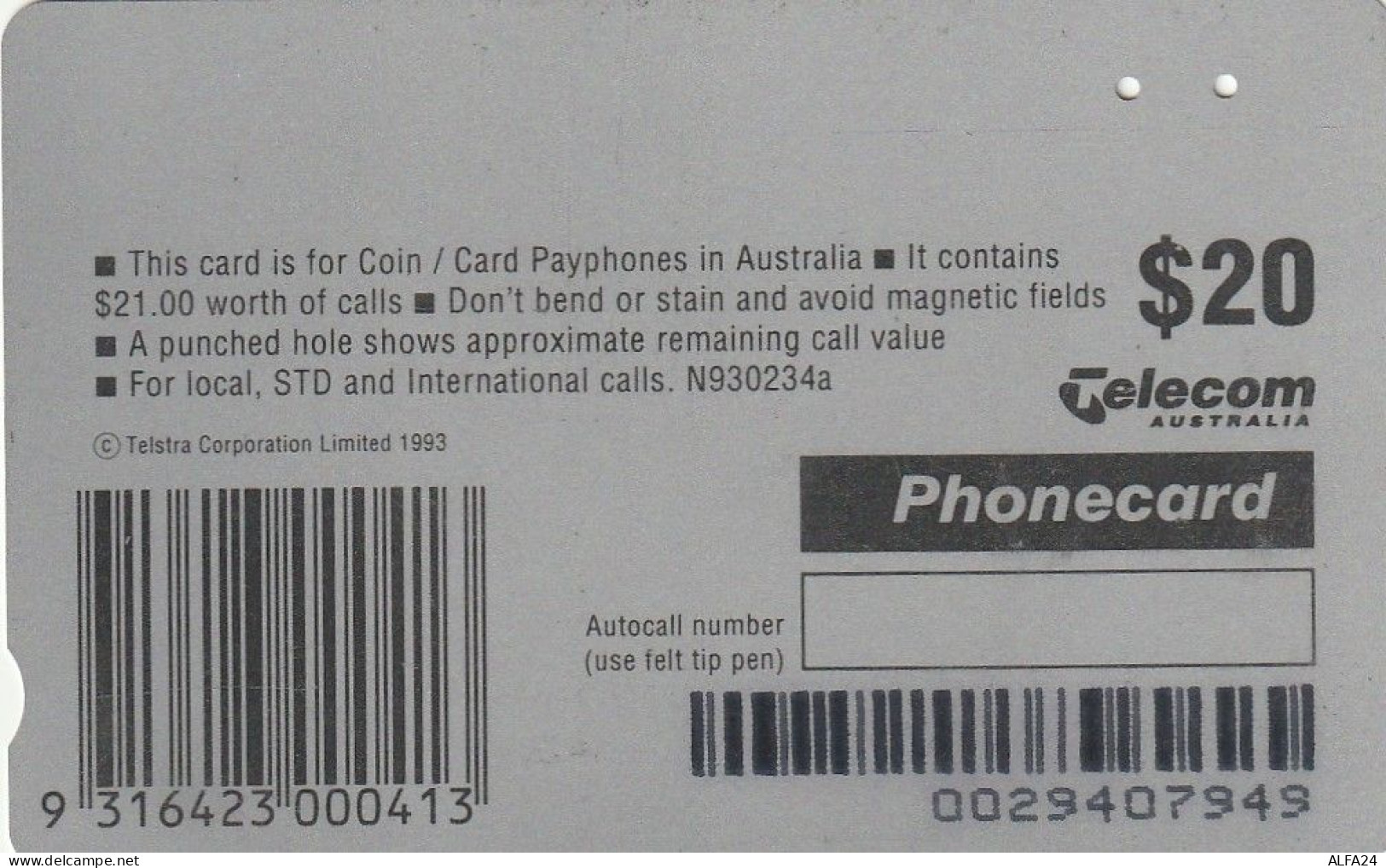 PHONE CARD AUSTRALIA  (CZ482 - Australie