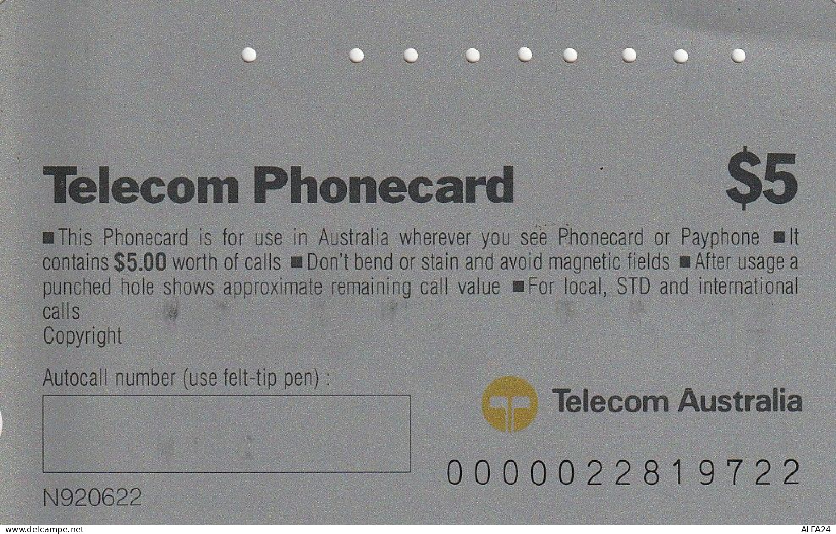 PHONE CARD AUSTRALIA  (CZ479 - Australia