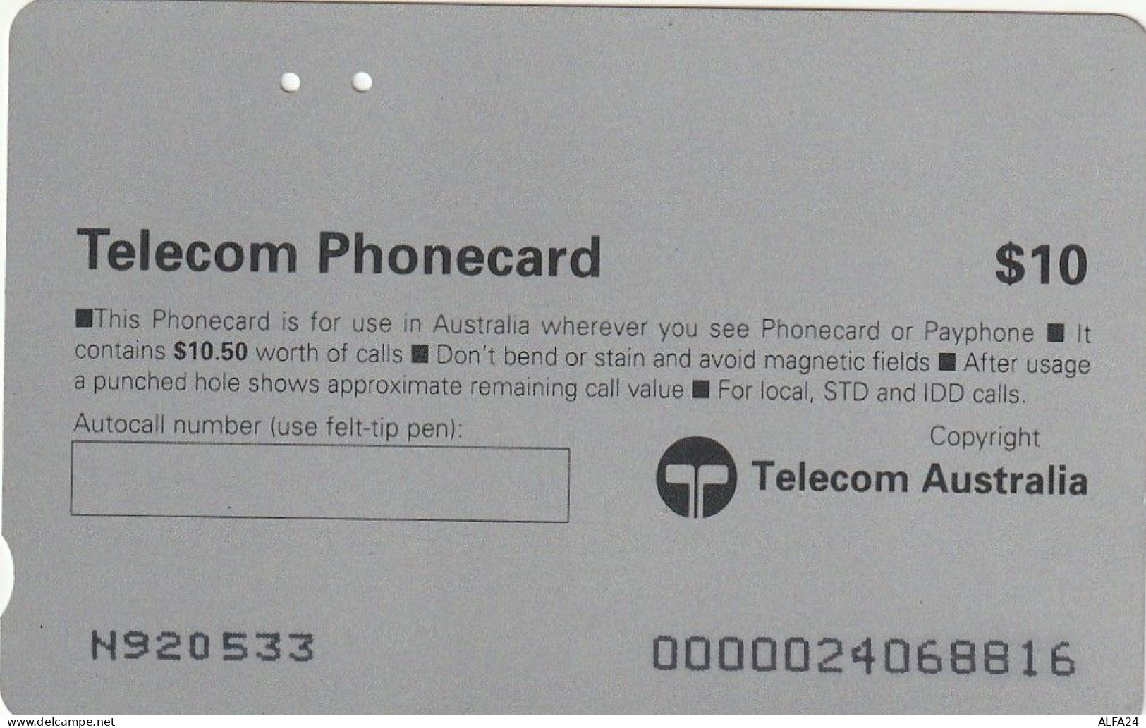 PHONE CARD AUSTRALIA  (CZ476 - Australie