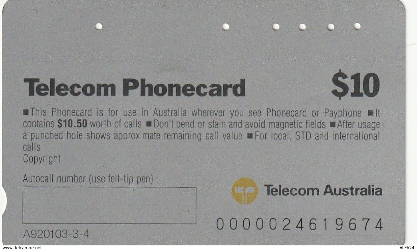 PHONE CARD AUSTRALIA  (CZ474 - Australia