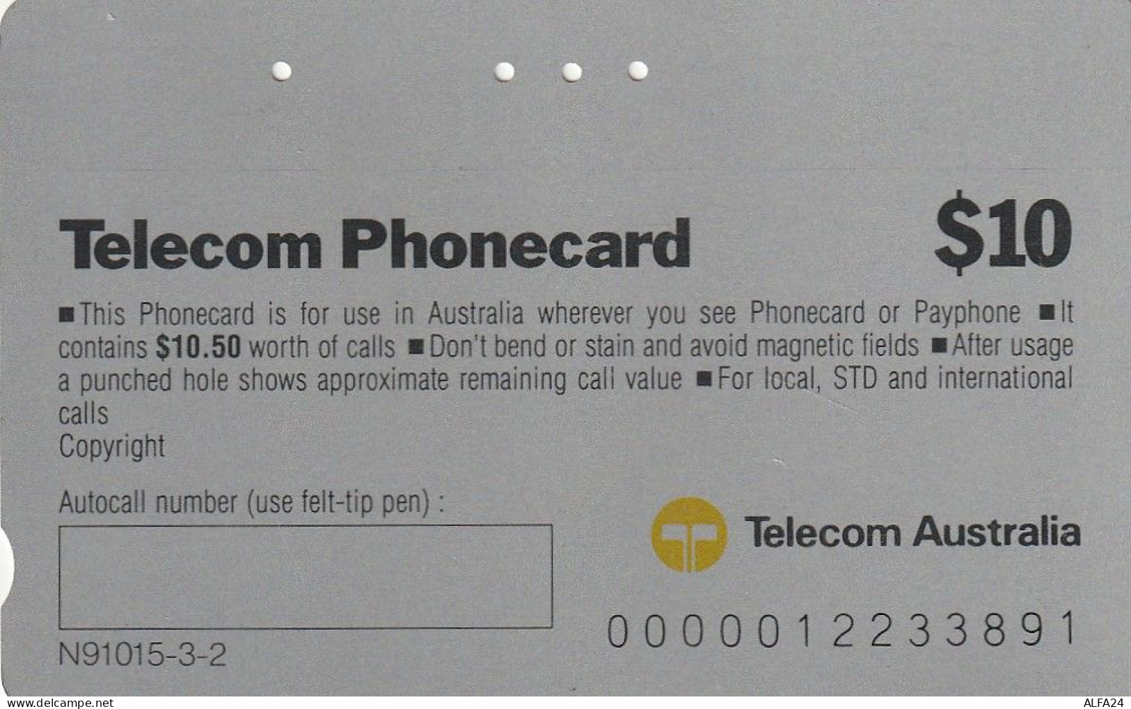 PHONE CARD AUSTRALIA  (CZ454 - Australia