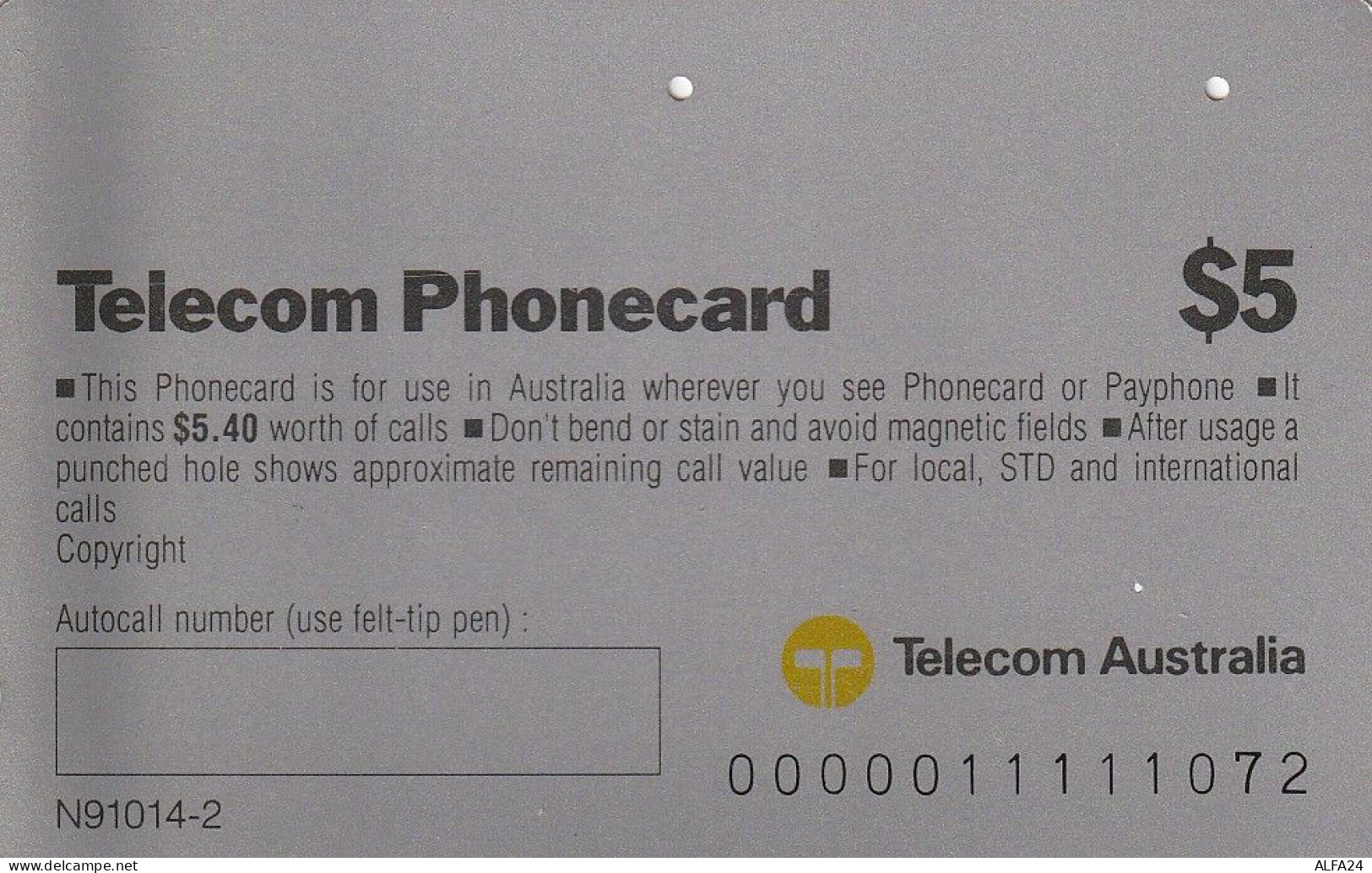 PHONE CARD AUSTRALIA  (CZ455 - Australie