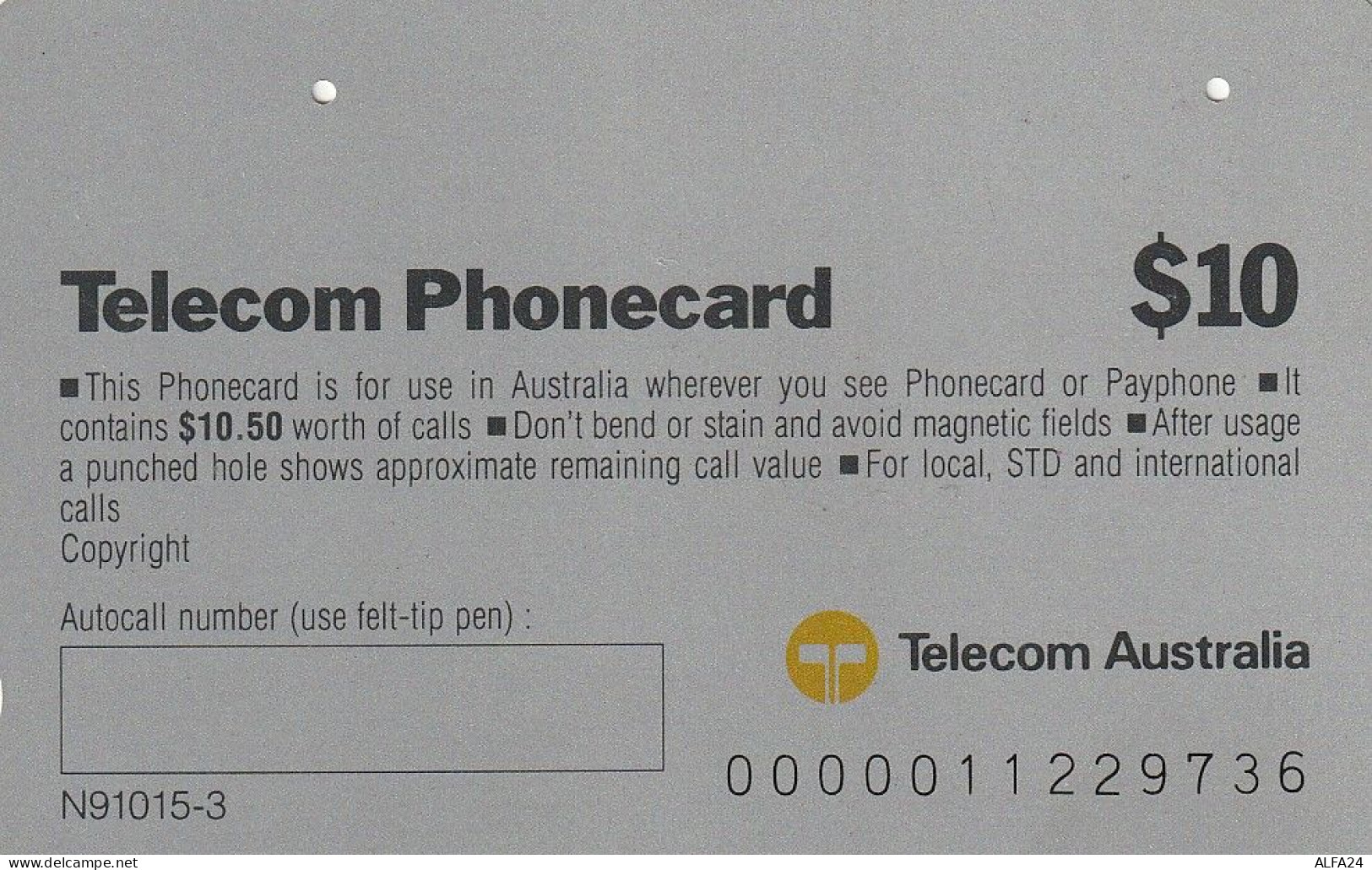 PHONE CARD AUSTRALIA  (CZ452 - Australie