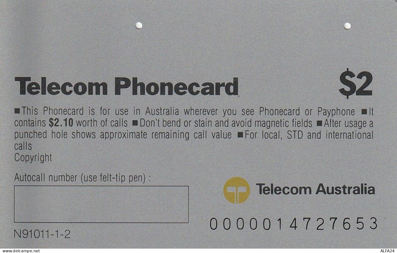 PHONE CARD AUSTRALIA  (CZ451 - Australia