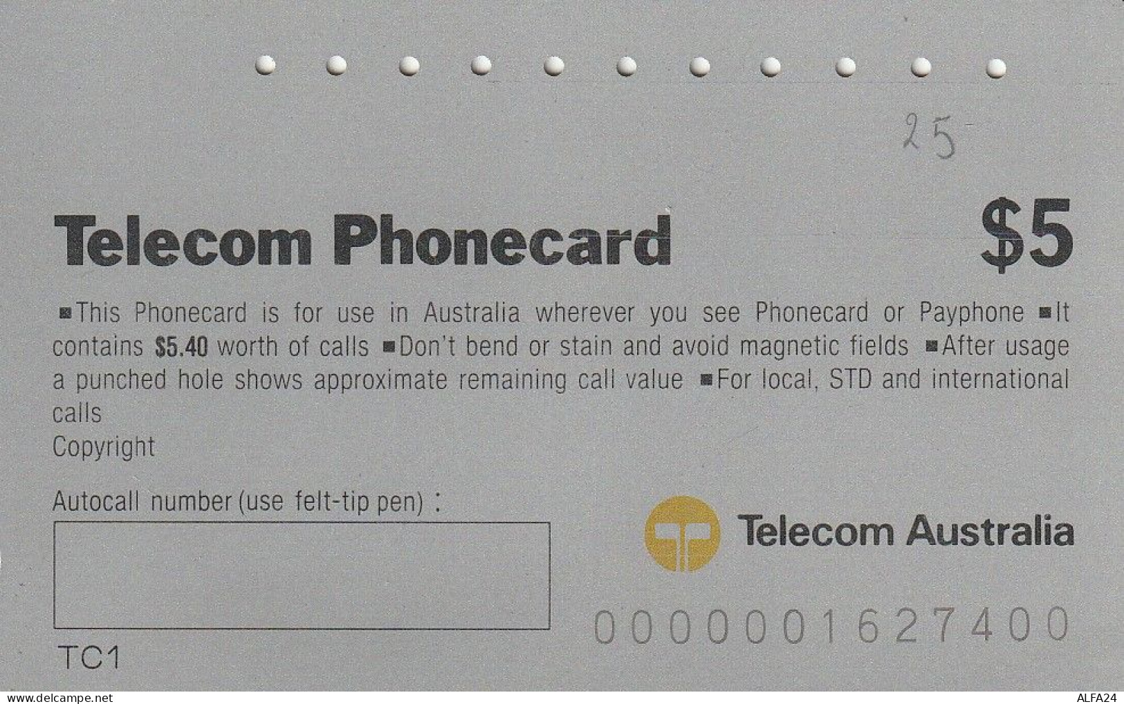 PHONE CARD AUSTRALIA  (CZ450 - Australie