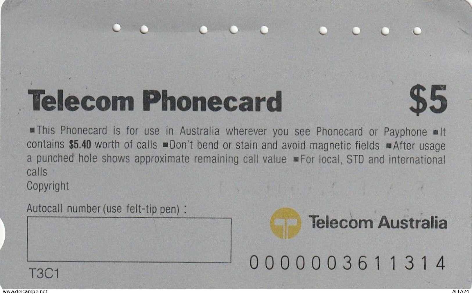 PHONE CARD AUSTRALIA  (CZ448 - Australie