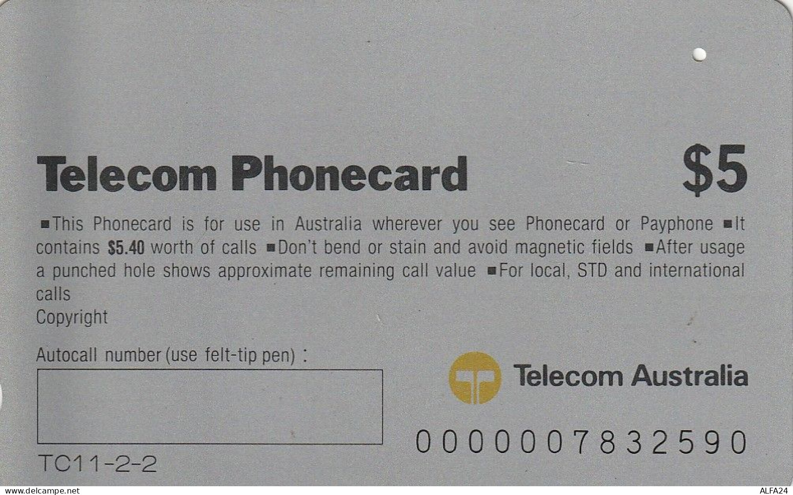 PHONE CARD AUSTRALIA  (CZ445 - Australia