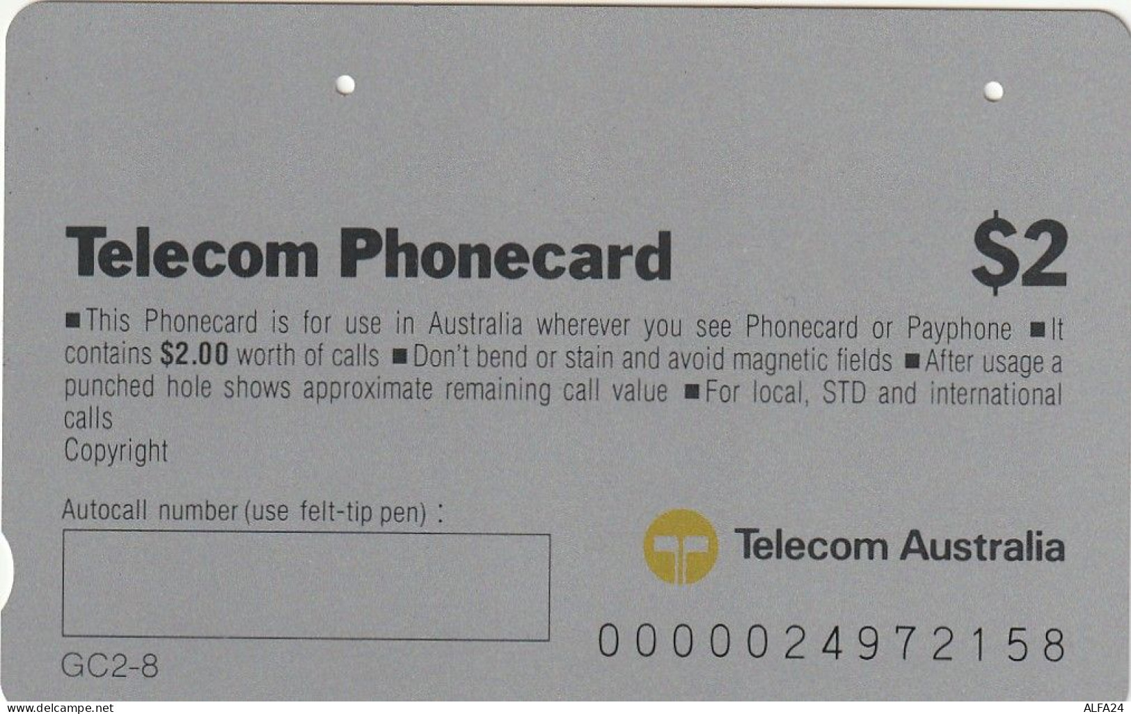 PHONE CARD AUSTRALIA  (CZ444 - Australia