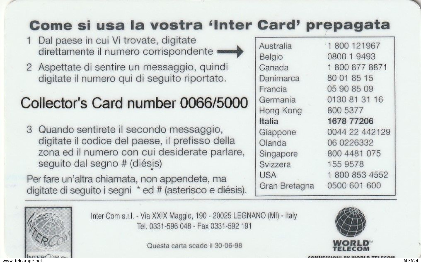 PREPAID PHONE CARD ITALIA MOTO (CZ94 - Schede GSM, Prepagate & Ricariche