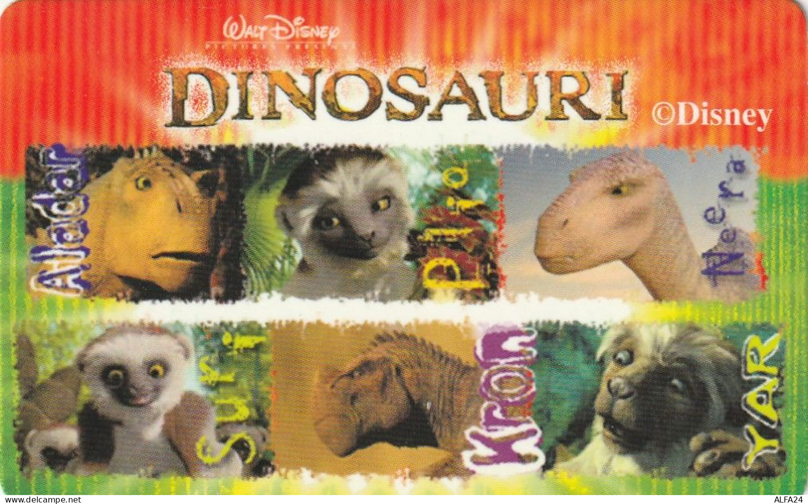 PREPAID PHONE CARD ITALIA DINOSAURI (CZ24 - [2] Handy-, Prepaid- Und Aufladkarten