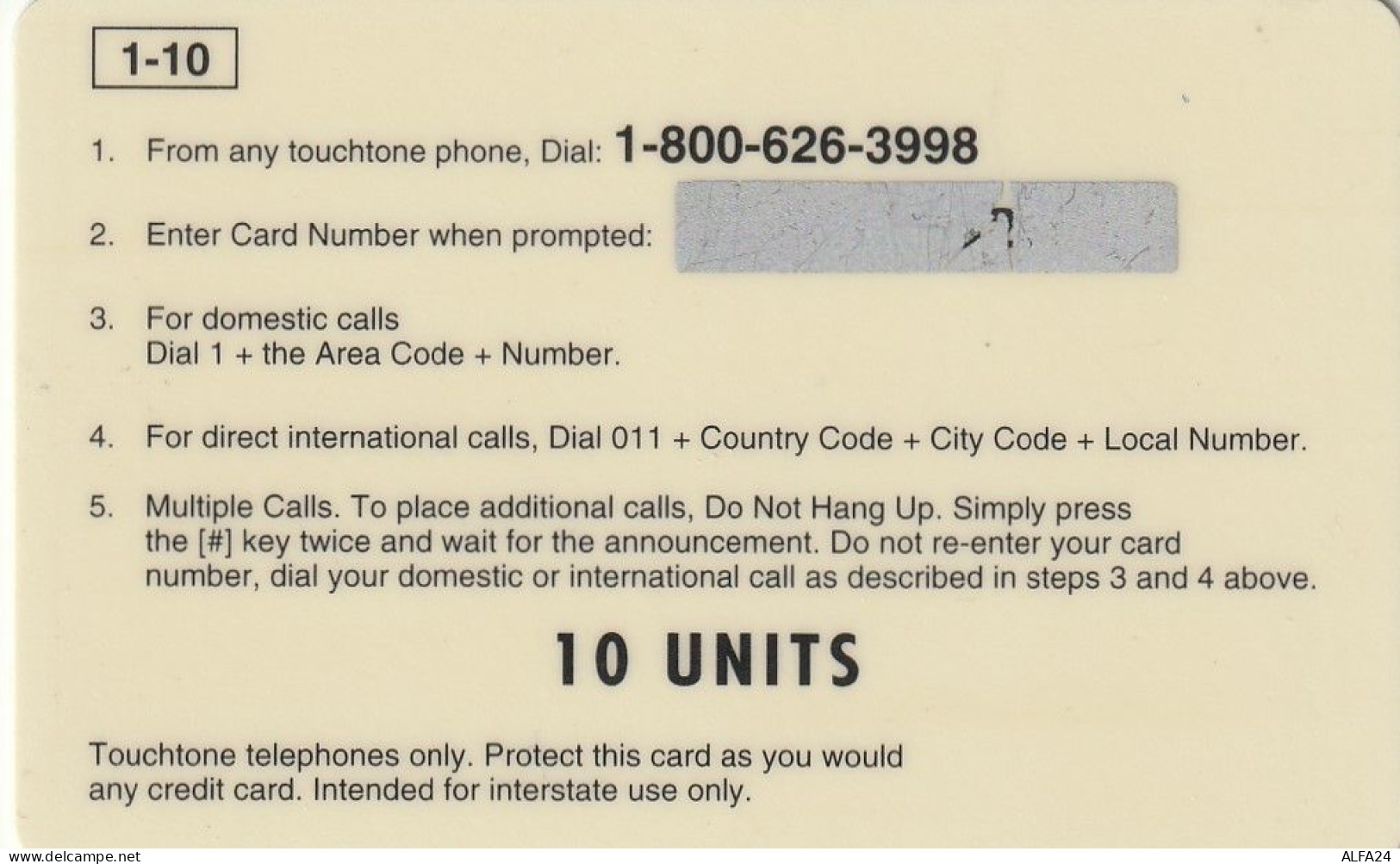 PREPAID PHONE CARD USA LADY DIANA (CZ28 - Other & Unclassified