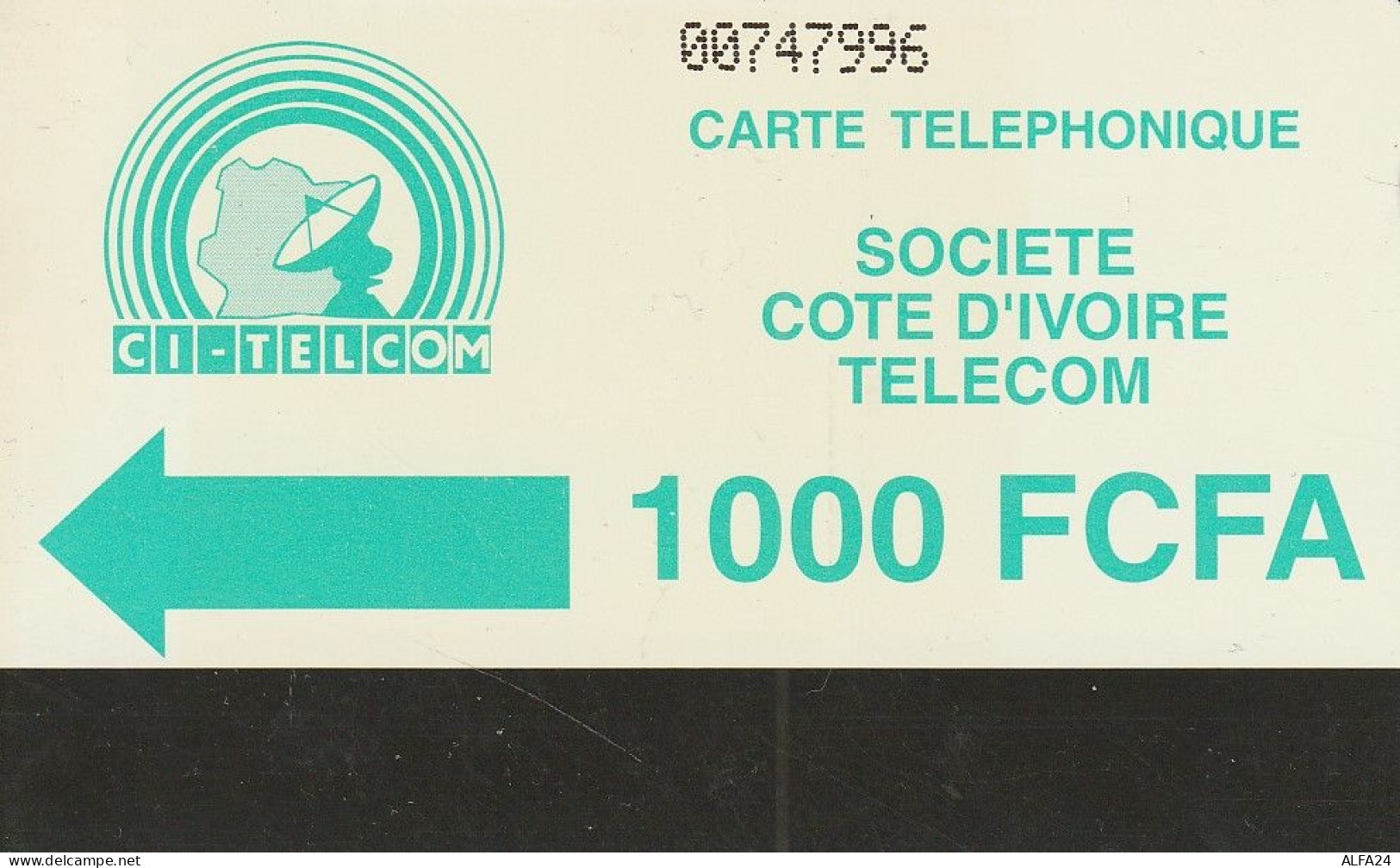 PHONE CARD COSTA D'AVORIO  (CZ25 - Côte D'Ivoire