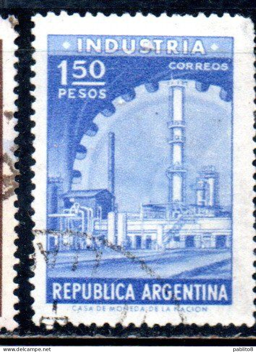 ARGENTINA 1954 1959 1958 INDUSTRY 1.50p USED USADO OBLITERE' - Usati