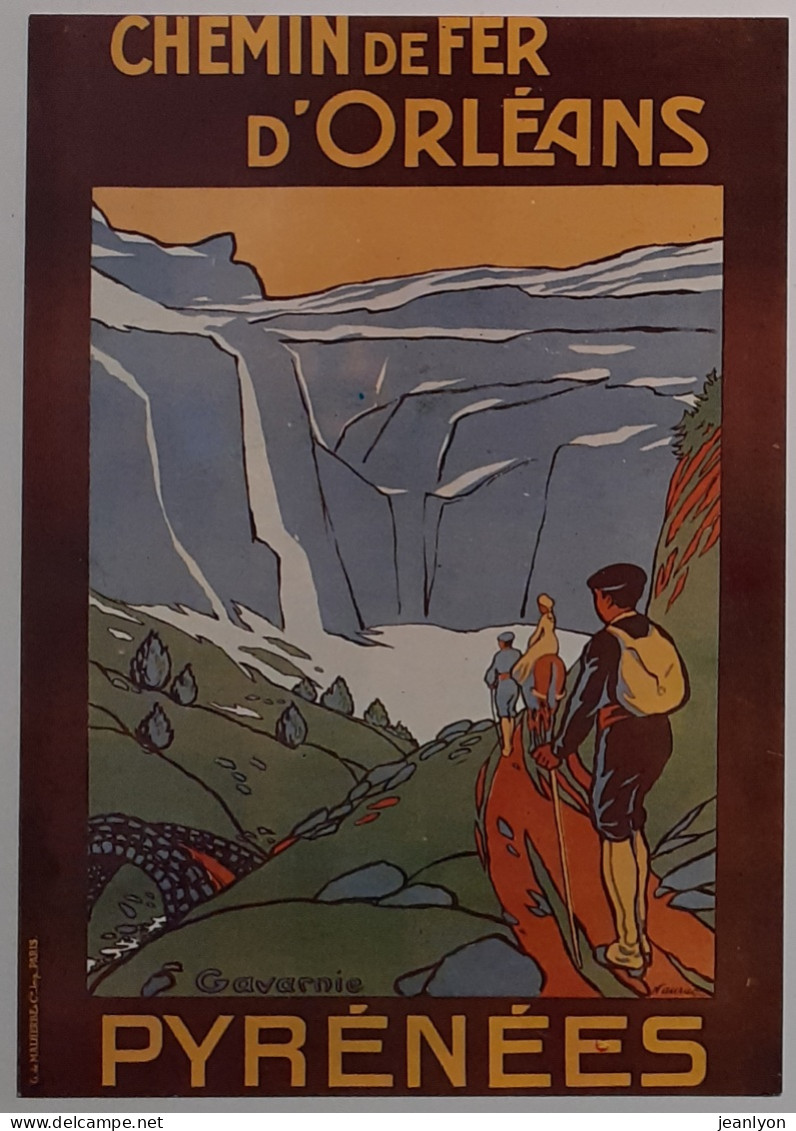 RANDONNEE PYRENEES / GAVARNIE - Train Chemin Fer Orléans - Carte Moderne Reproduisant Affiche Ancienne - Alpinisme