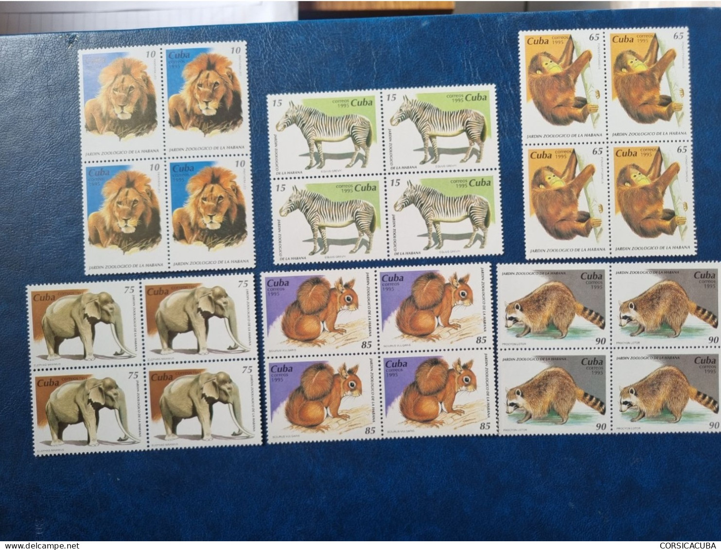 CUBA  NEUF  1995   JARDIN  ZOOLOGICO  DE  LA  HABANA  //  PARFAIT  ETAT  //  1er  CHOIX  // Bloc De 4 - Unused Stamps