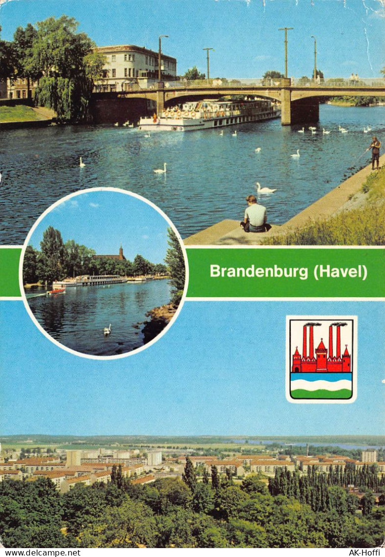 Brandenburg Havel - MS Aktivist,  Anlegestelle Der Weißen Flotte, Blick Auf Brandenburg - Brandenburg