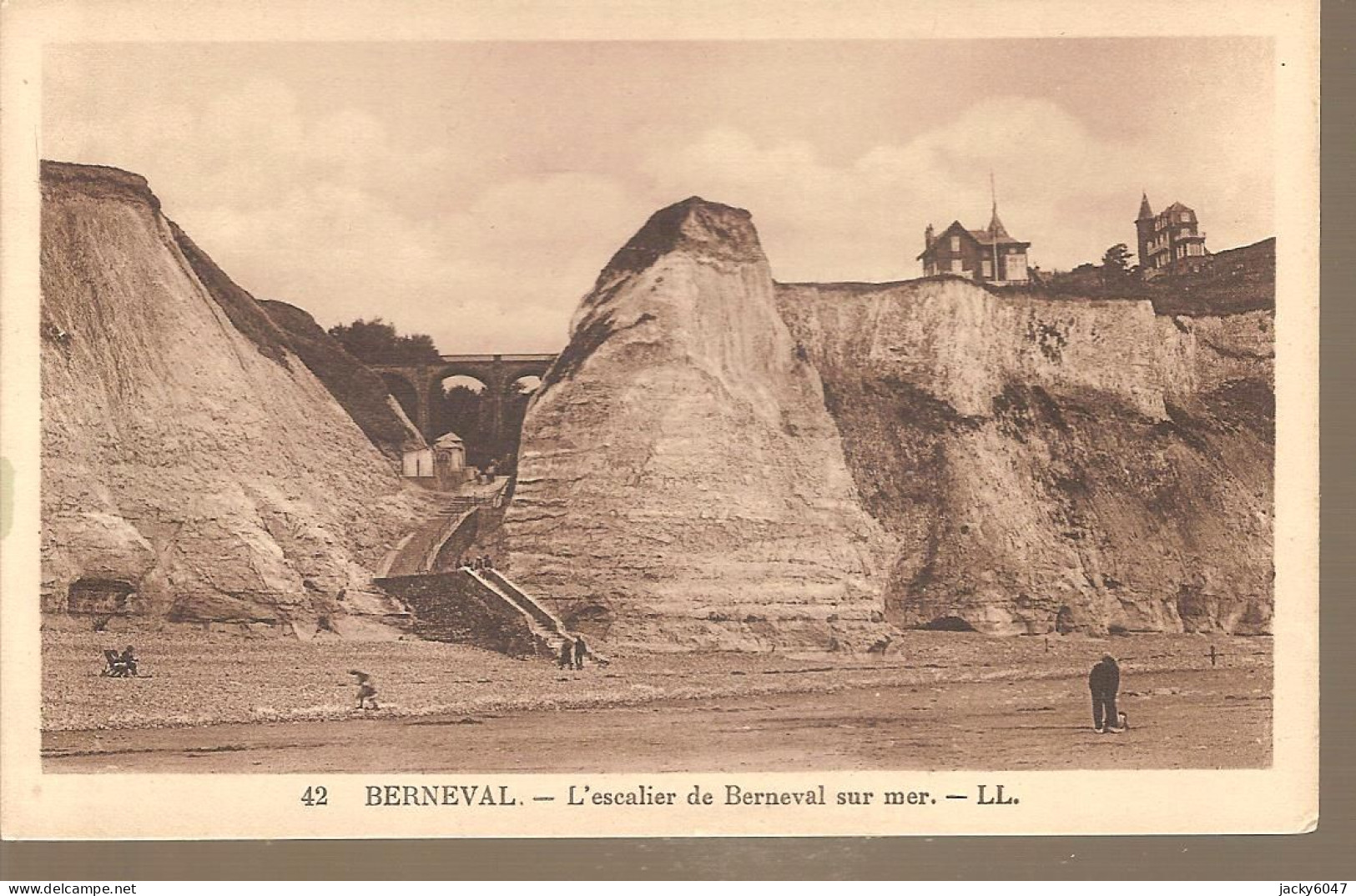 76 - Berneval - L'Escalier De Berneval Sur Mer - Berneval