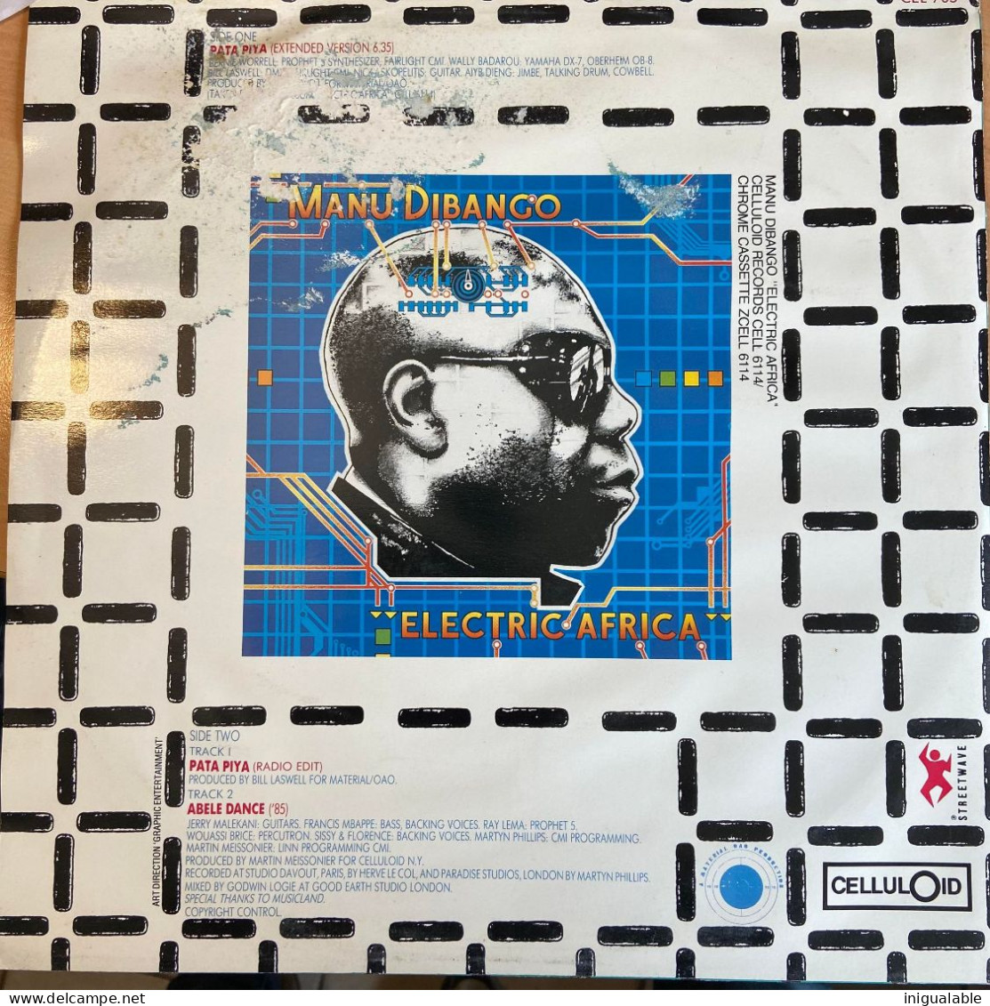 1985 Bill Laswell Manu Dibango - Pata Piya (Full Length Extended Version) (12") Africa Afro Techno Beats - 45 Rpm - Maxi-Singles
