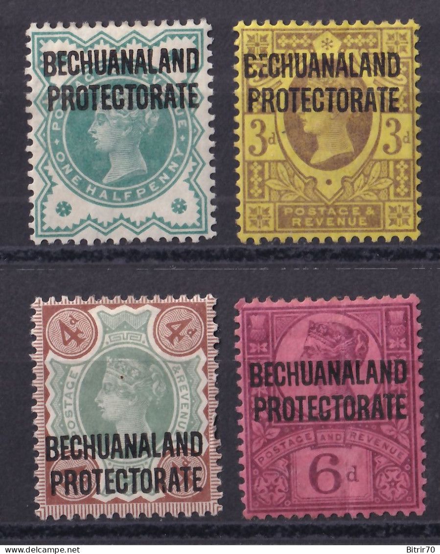 Bechuanaland, 1889-1902  Y&T. 16, 19, 20, 21, MH. - 1885-1964 Bechuanaland Protettorato