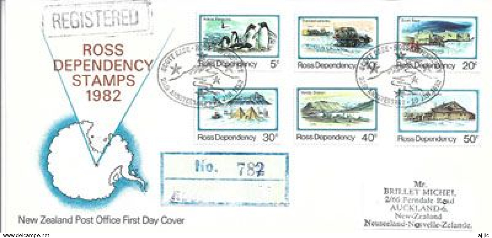 Lettre Base Scott (Antarctique) Oblitération VOLCAN EREBUS (3,794 Metres) Ross Island (RARE) - Errors, Freaks & Oddities (EFO)