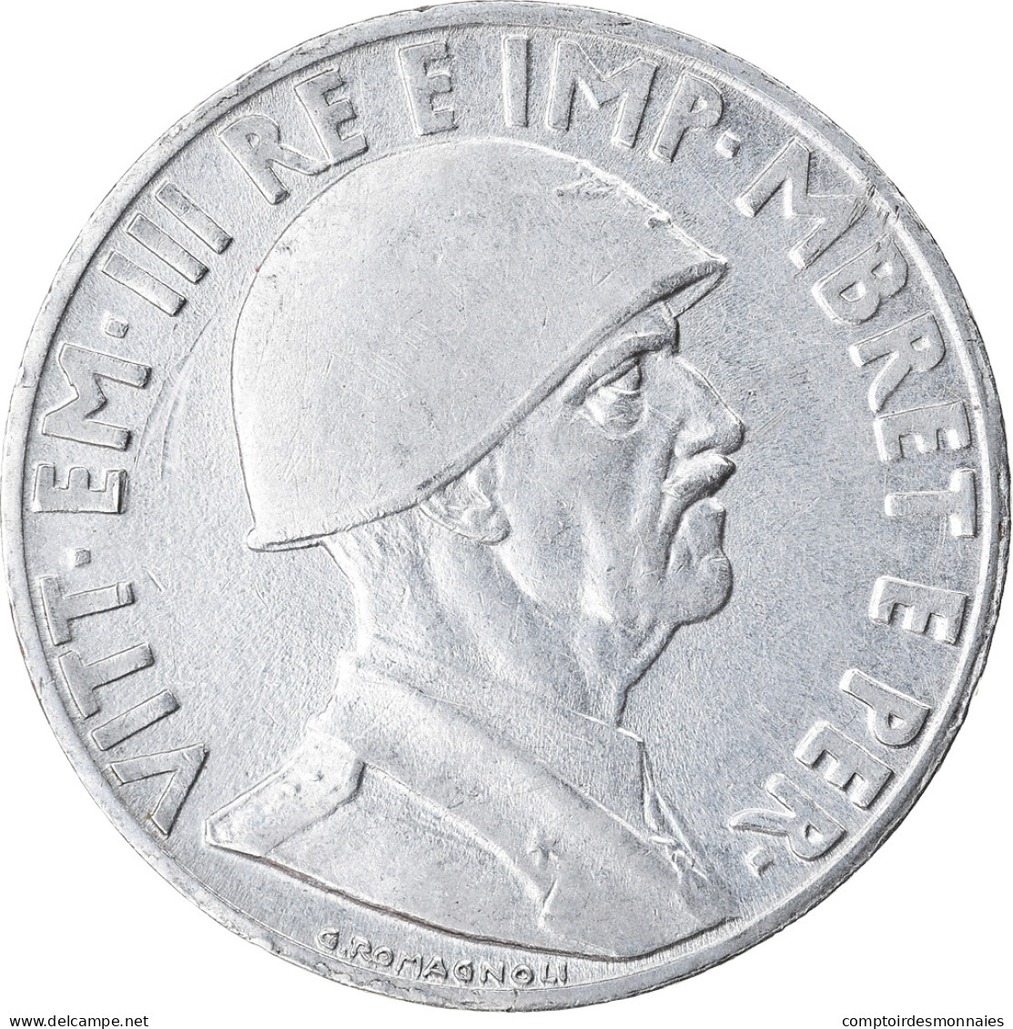 Monnaie, Albania, Vittorio Emanuele III, Lek, 1939, Rome, TTB+, Stainless Steel - Albanië