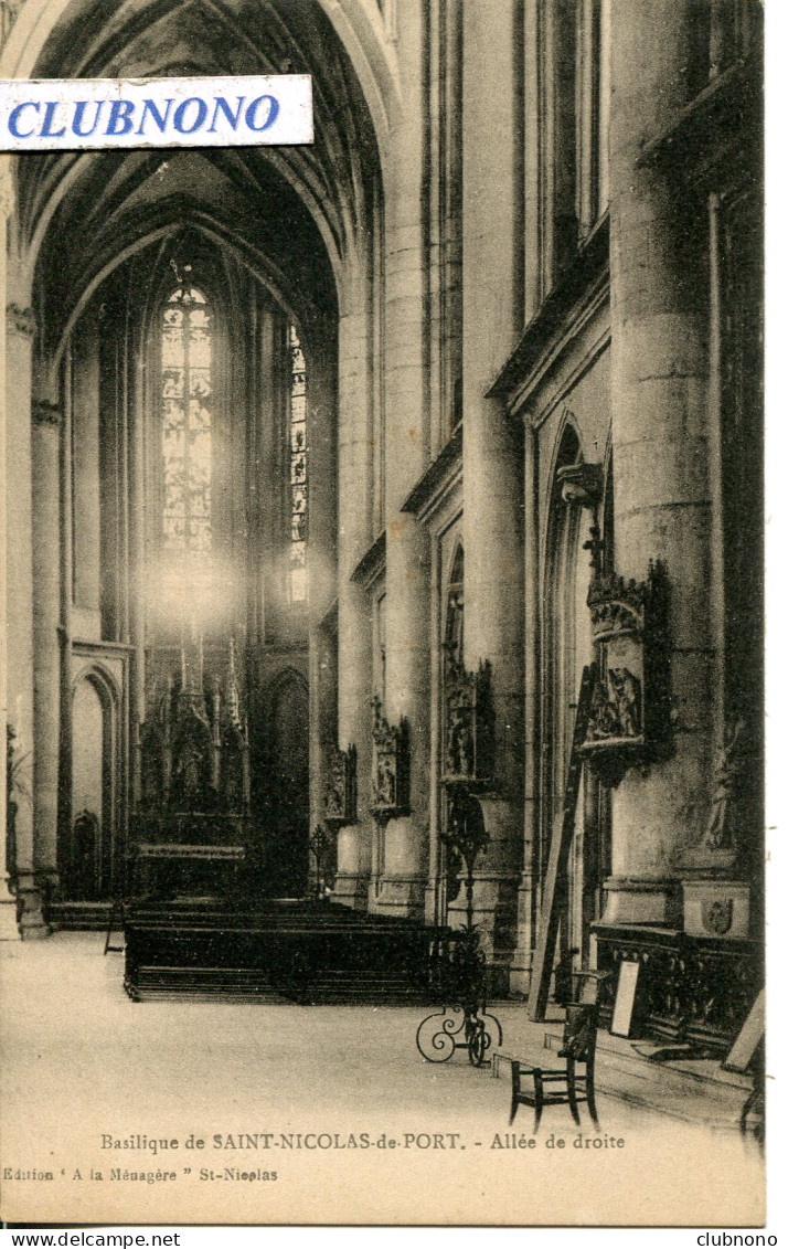 CPA -  SAINT-NICOLAS-DE-PORT - BASILIQUE - ALLEE DE DROITE (IMPECCABLE) - Saint Nicolas De Port