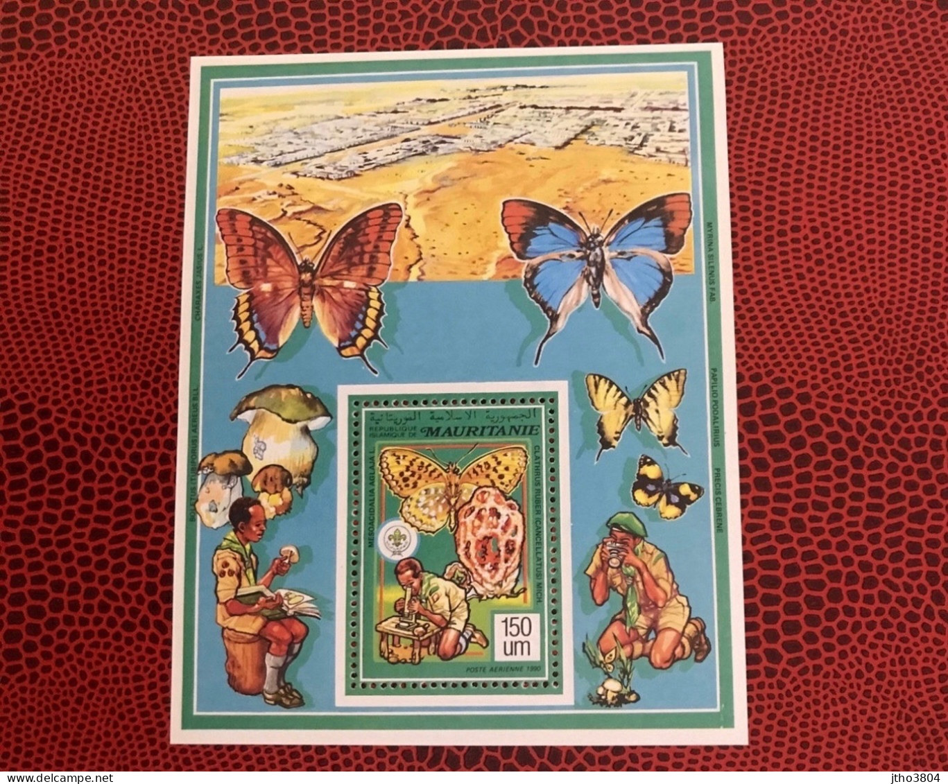 MAURITANIE 1991 Bloc 1v Neuf MNH ** YT Mi Bl 74 Mariposa Butterfly Borboleta Schmetterlinge Farfalla MAURITANIA - Papillons