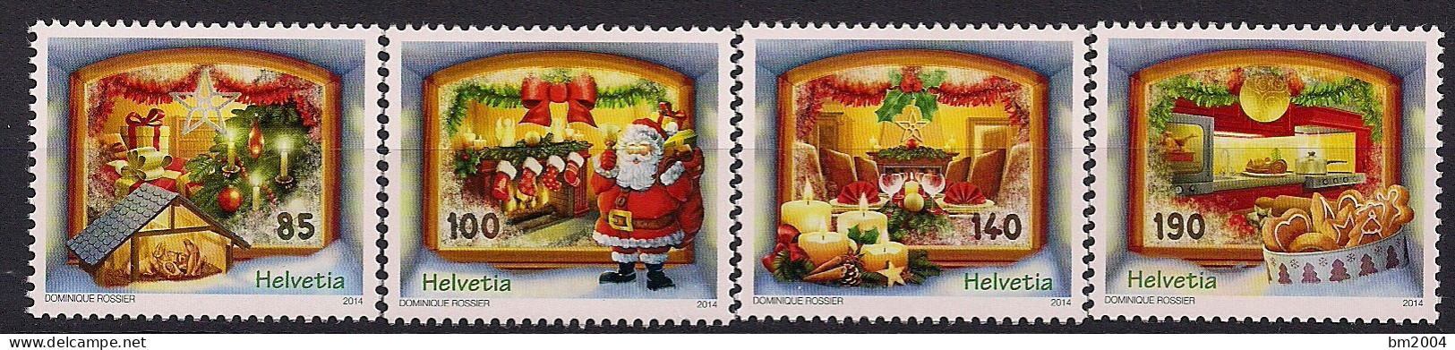 2014 Schweiz   Mi. 2366-9  **MNH   Weihnachten. - Neufs